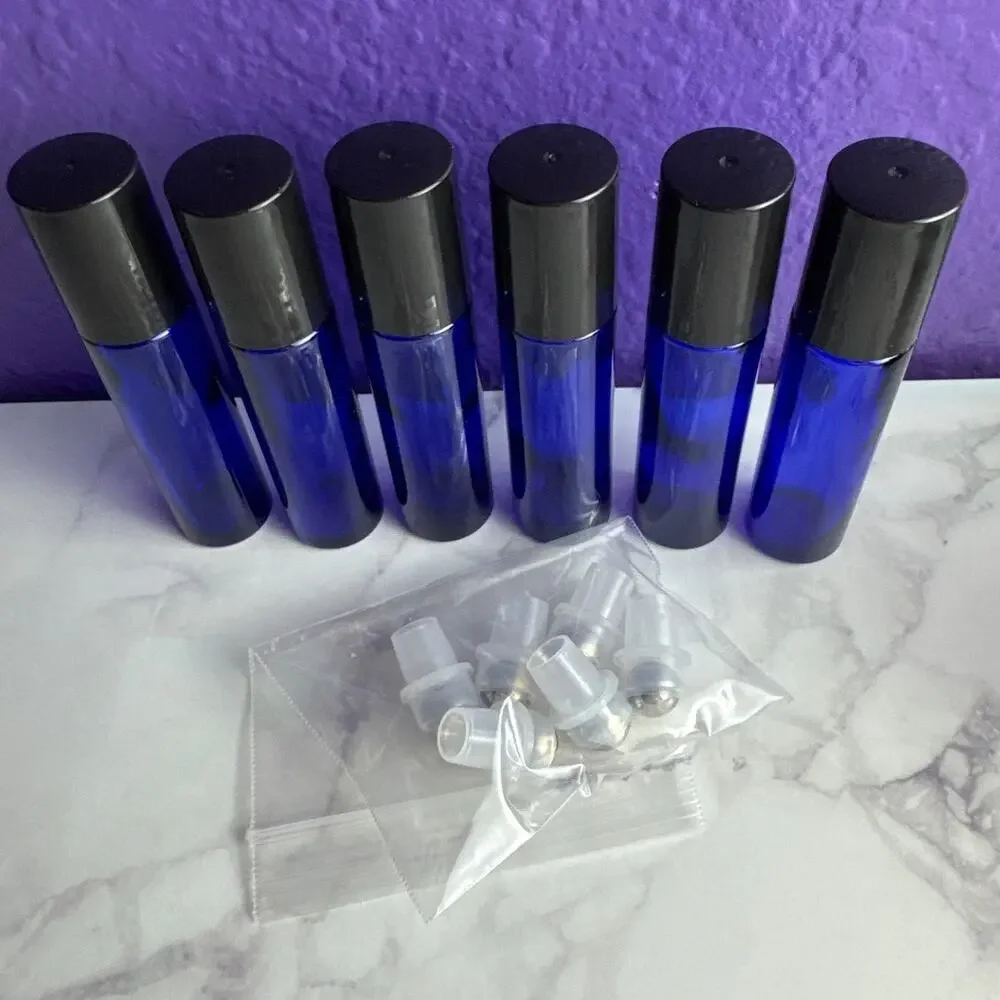 75 PC DIY Essential Oils Kit Aromatherapy Glass Bottle Lot Homemade Roller Vials